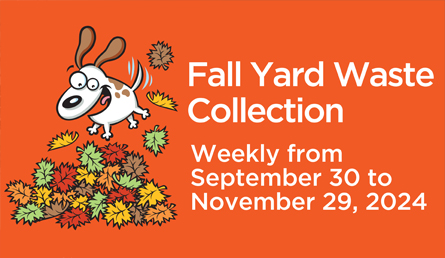 Fall Yard Wast Collection weekly September 30 to November 29, 2024