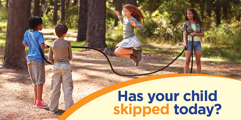 Healthy Kids Bright Futures invites kids to get active and skip rope