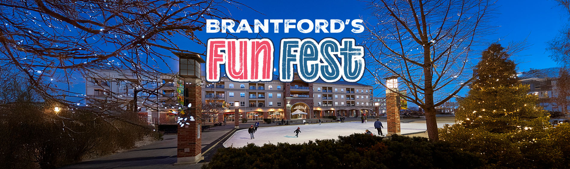 Image of people skating at Harmony Square for Brantford's Fun Fest