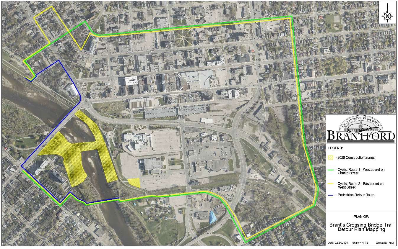 Area detour map