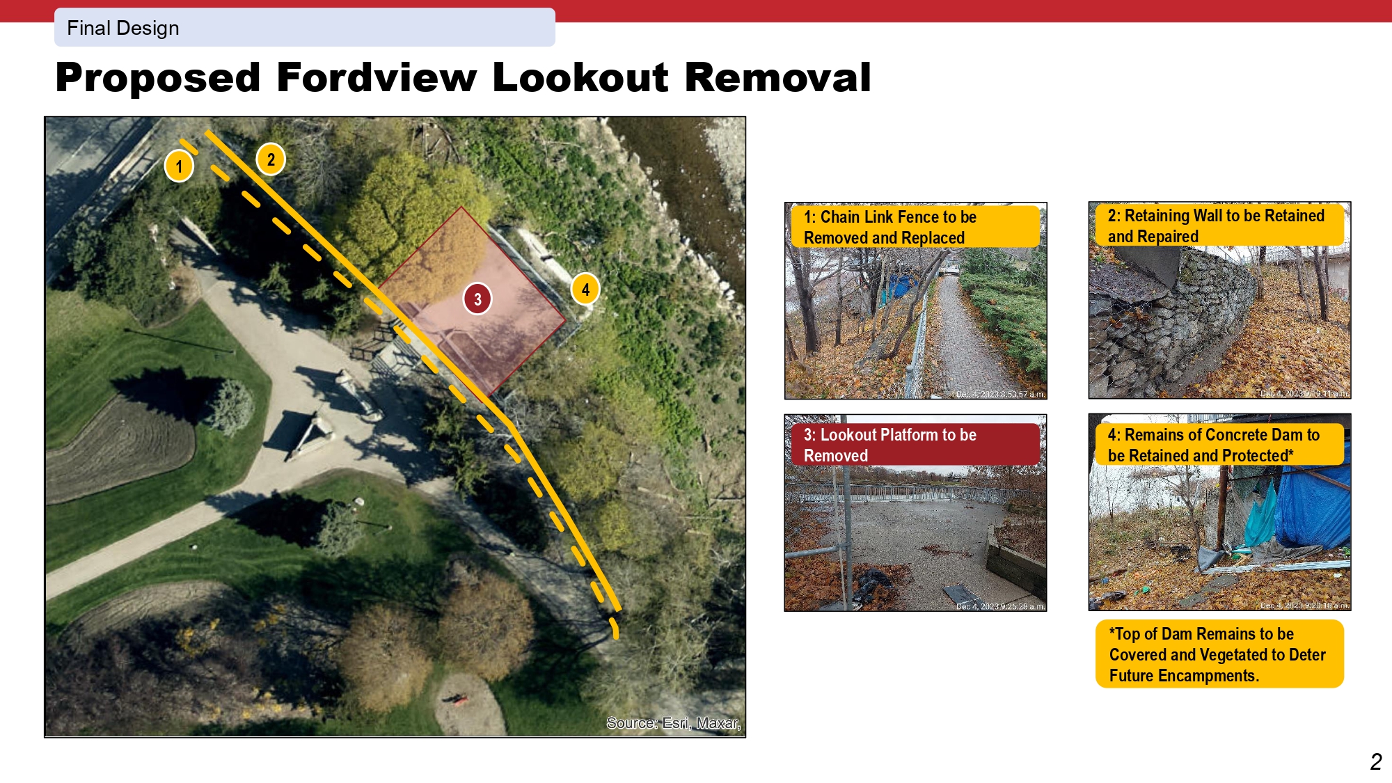 Proposed Fordview Lookout Removal