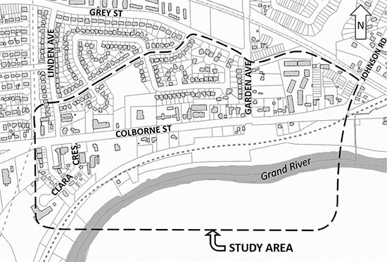 Colborne Street - East Slope Stabilization Map