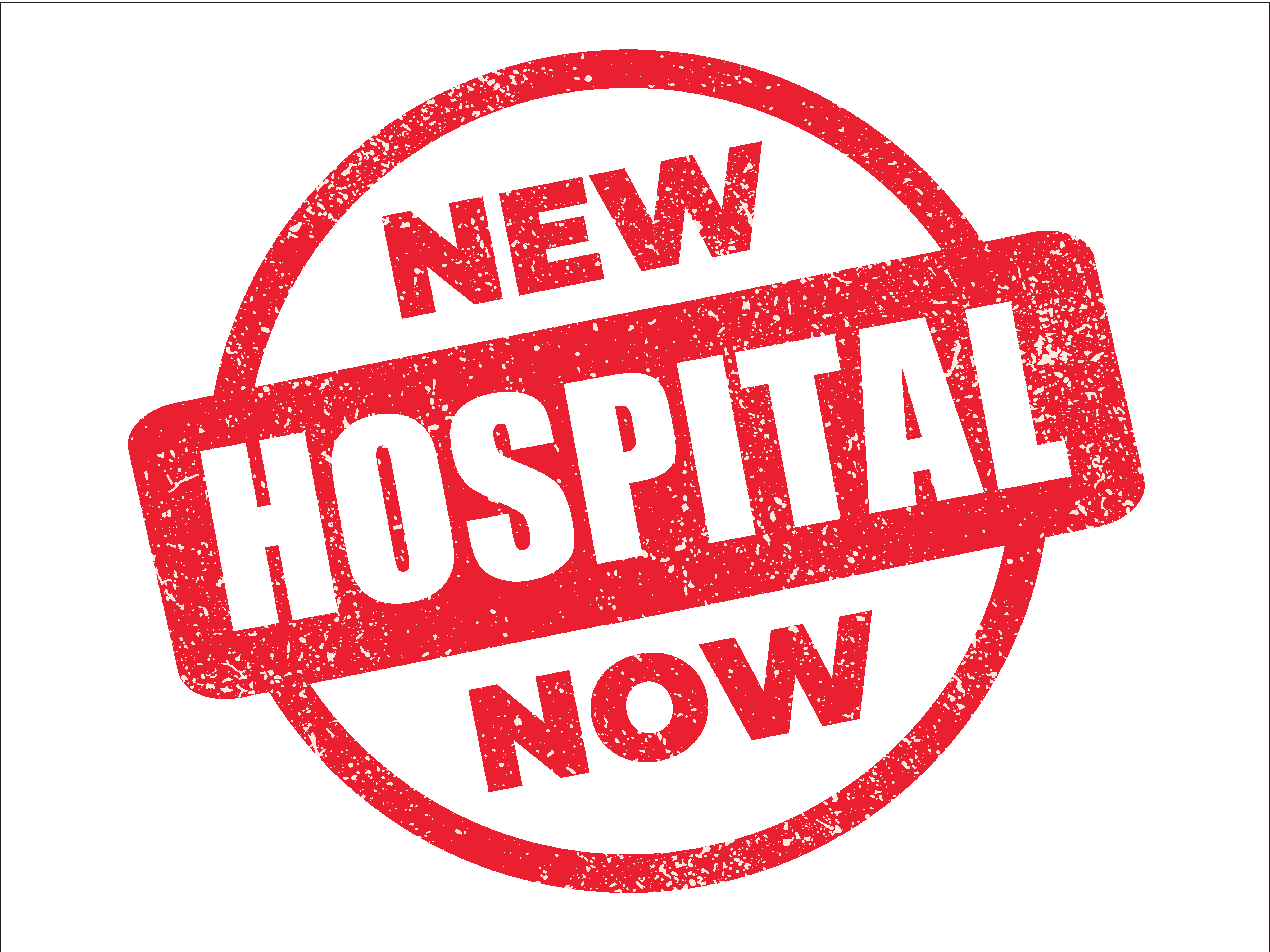 Artwork for the new hospital now lawn sign